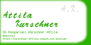 attila kurschner business card
